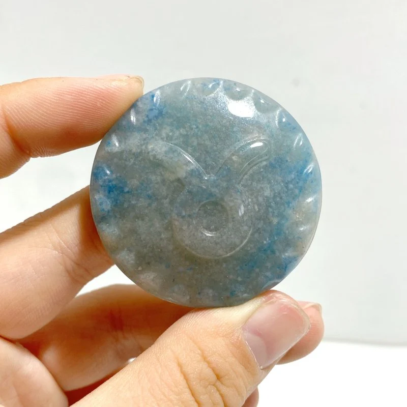 12 Pieces A Set of Trolleite Stone Twelve Constellations Carving - Image 3