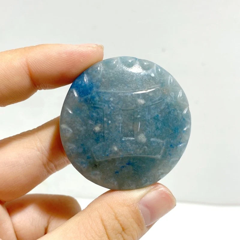 12 Pieces A Set of Trolleite Stone Twelve Constellations Carving - Image 4