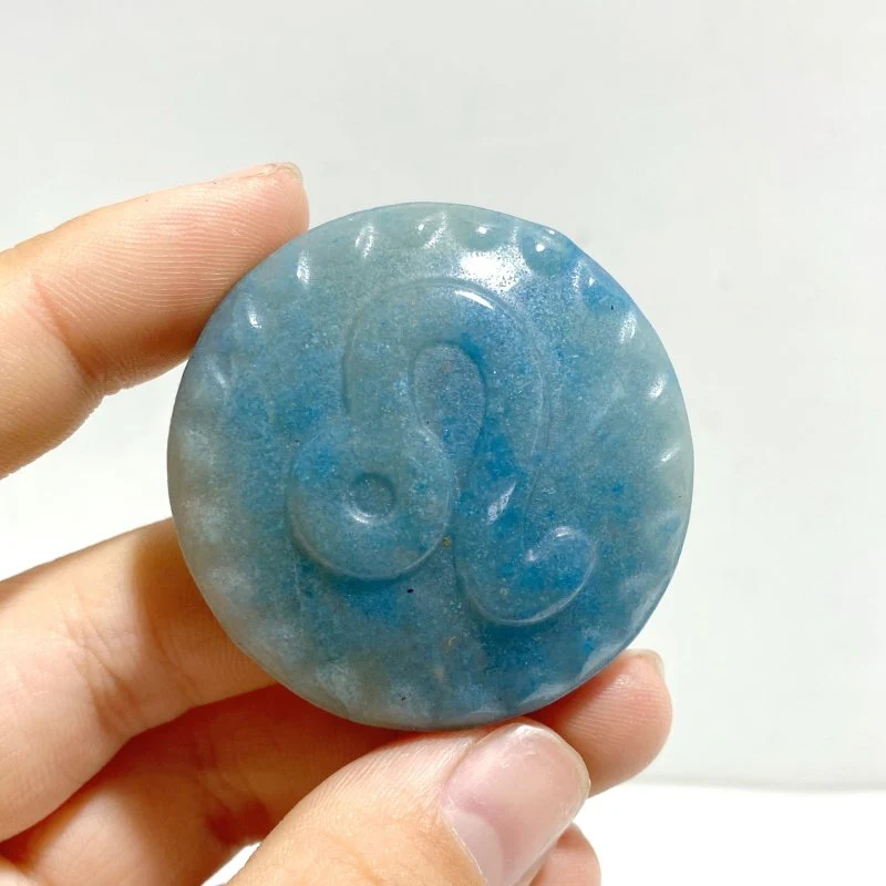 12 Pieces A Set of Trolleite Stone Twelve Constellations Carving - Image 7