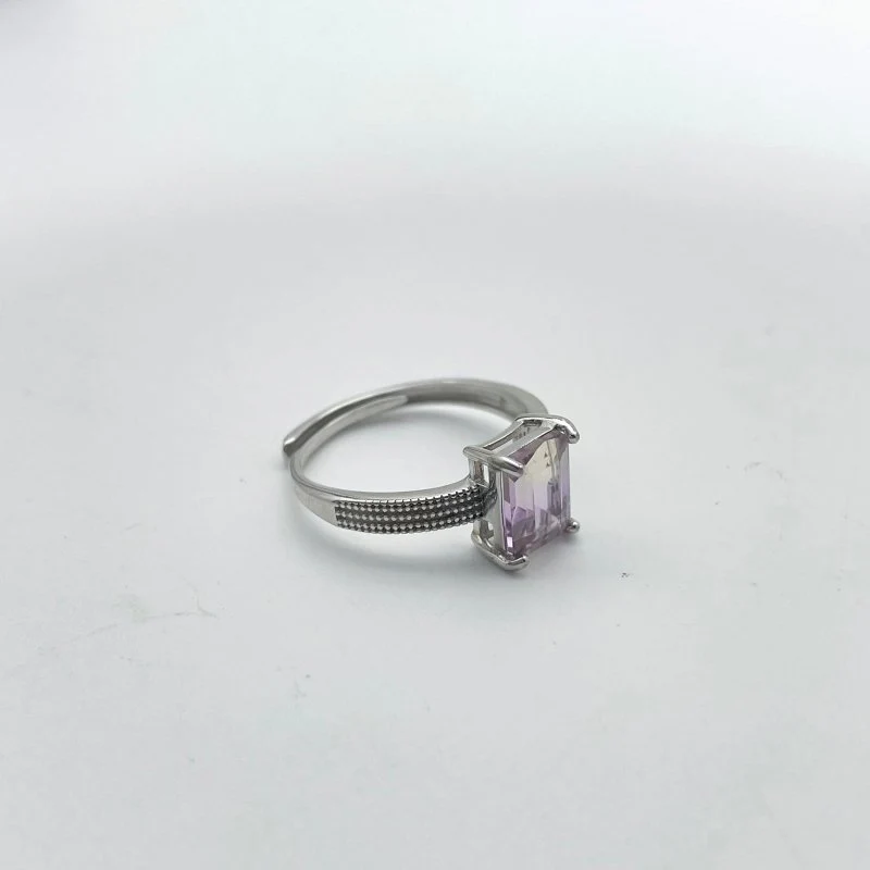 12 Pieces Ametrine Sugar Cube Ring Style #2 - Image 3
