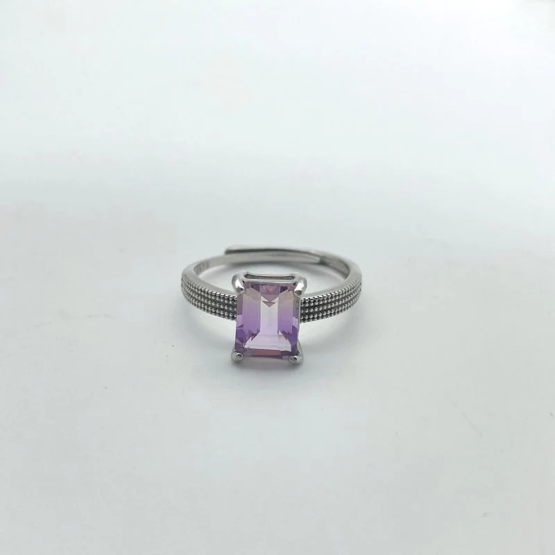12 Pieces Ametrine Sugar Cube Ring Style #2 - Image 5