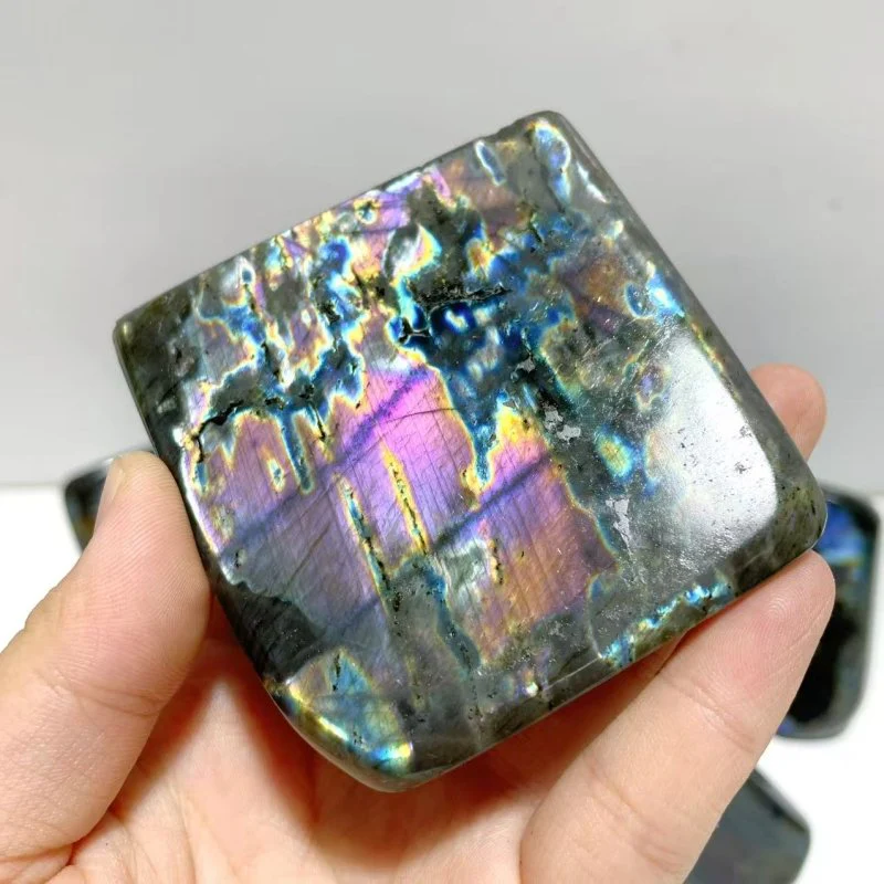 12 Pieces Large Beautiful Polished Purple Blue Labradorite Free Form