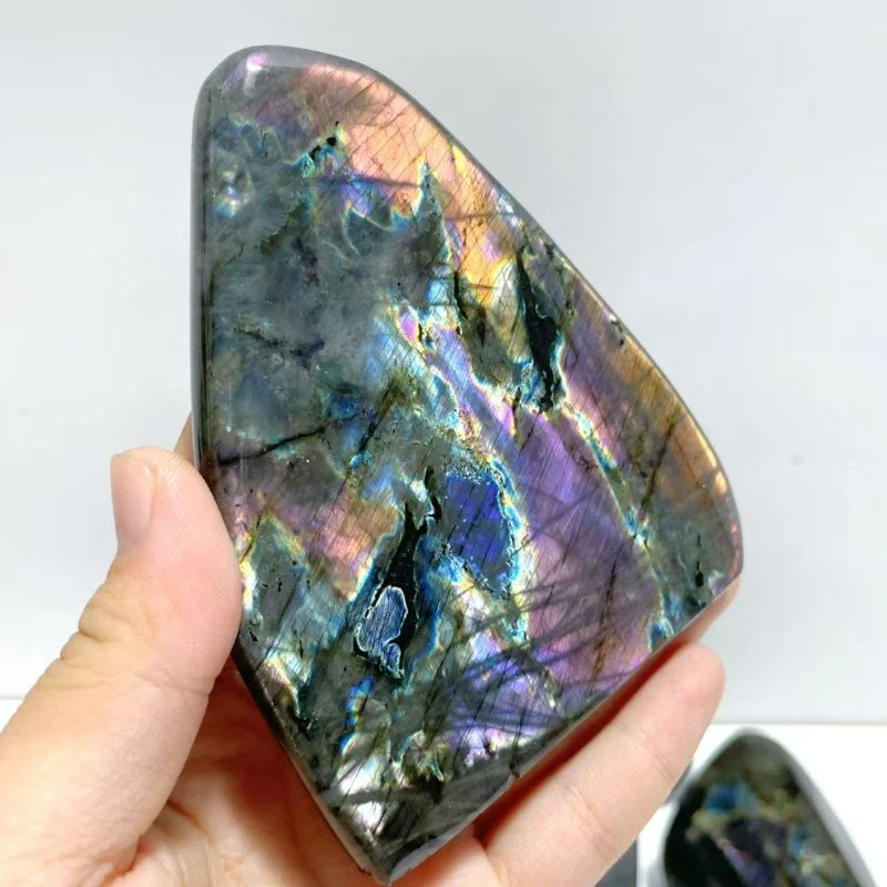 12 Pieces Large Beautiful Polished Purple Blue Labradorite Free Form - Image 7