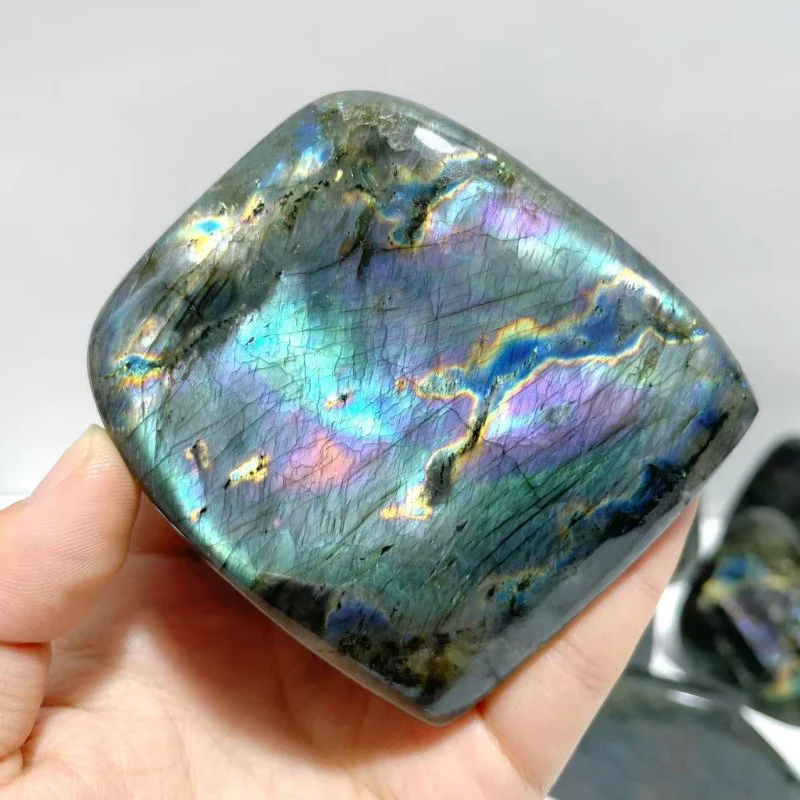 12 Pieces Large Beautiful Polished Purple Blue Labradorite Free Form - Image 8