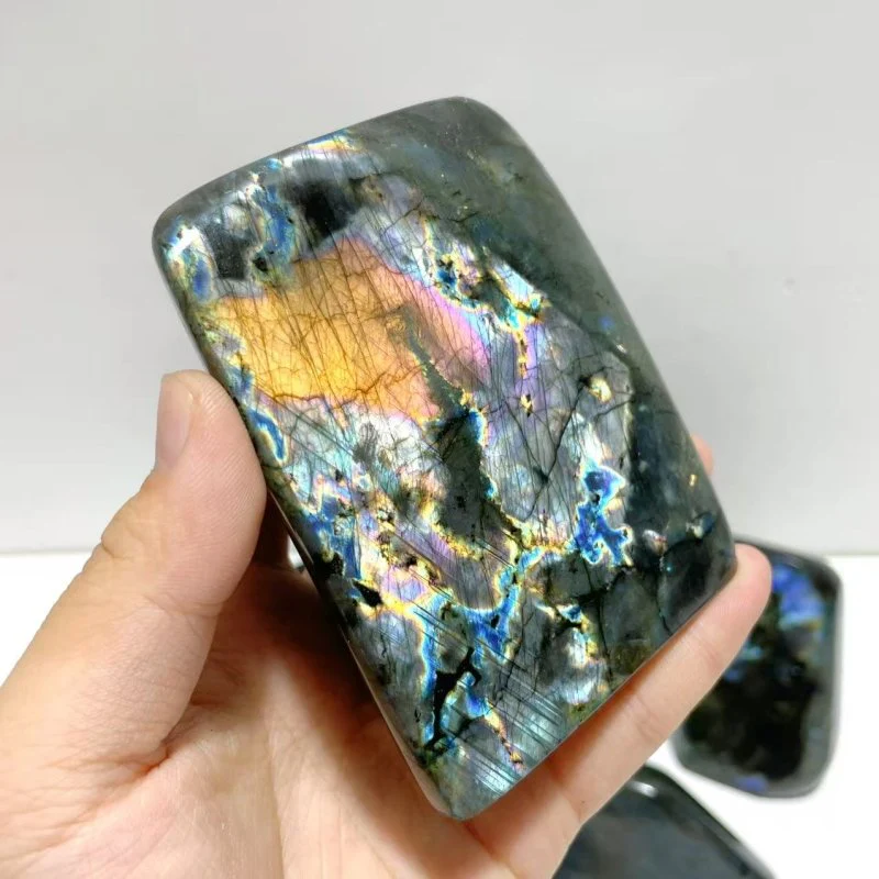 12 Pieces Large Beautiful Polished Purple Blue Labradorite Free Form - Image 9