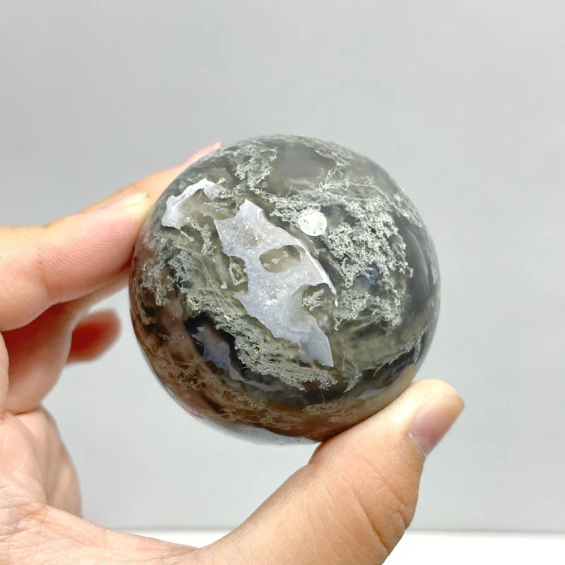 13 Pieces Beautiful Moss Agate Spheres - Image 2