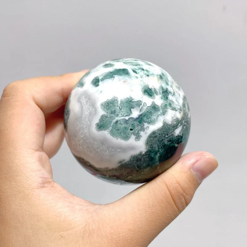 13 Pieces Beautiful Moss Agate Spheres - Image 6