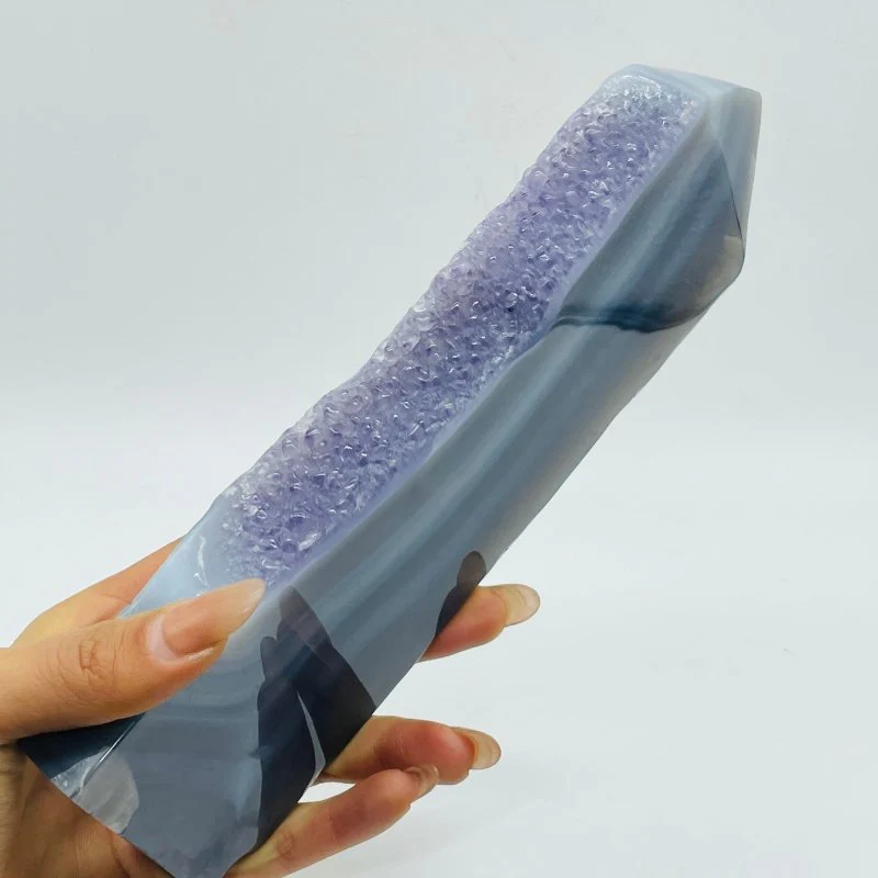 12 Pieces Polished Geode Amethyst Mixed Agate Leftover Tower - Image 4