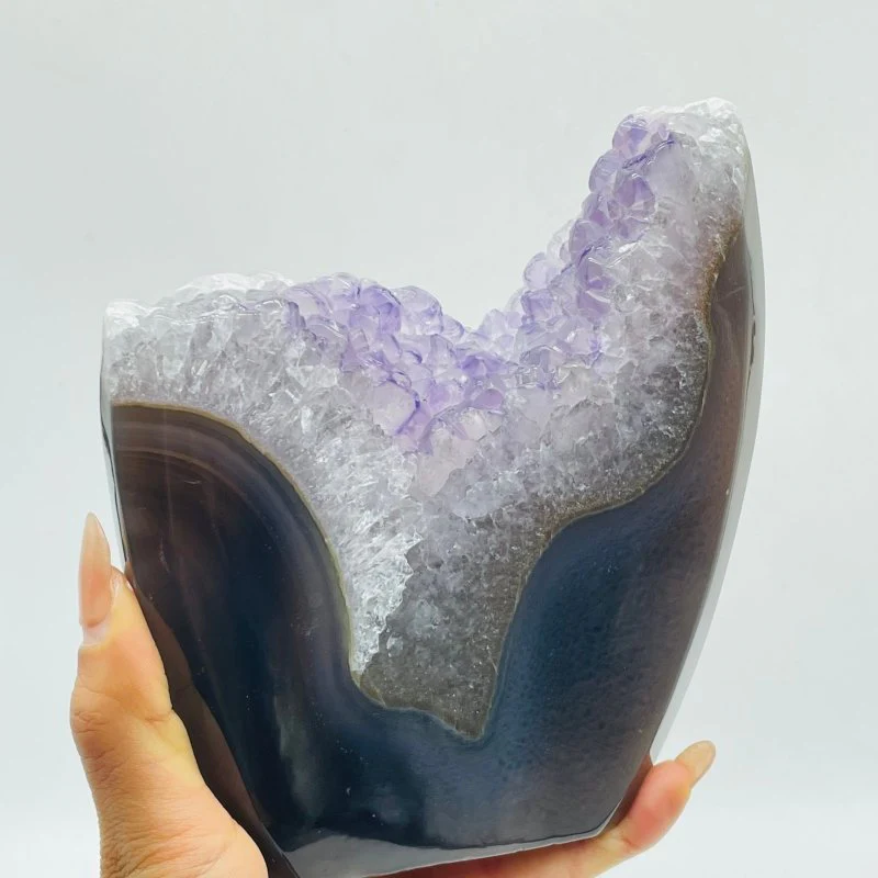 12 Pieces Polished Geode Amethyst Mixed Agate Leftover Tower - Image 8