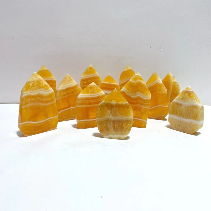 12 Pieces Yellow Calcite Arrow Head Shape