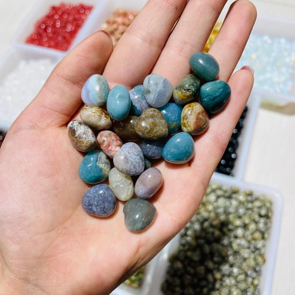 12Types Mini Heart Wholesale Unakite&Obsidian Ocean Jasper - Image 7