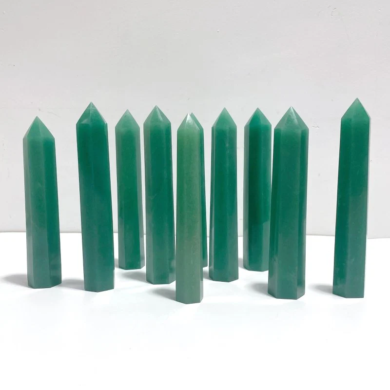 13-16CM Green Aventurine Tower Point Wholesale