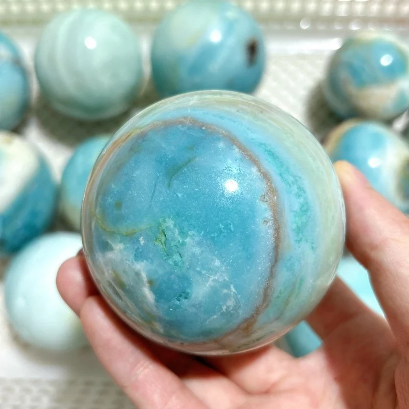 13 Pieces Beautiful Caribbean Calcite Spheres - Image 4