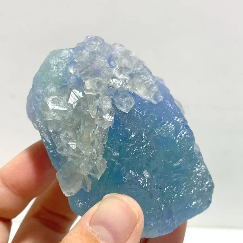 13 Pieces Blue Fluorite Raw Stone Specimen For Collection - Image 3