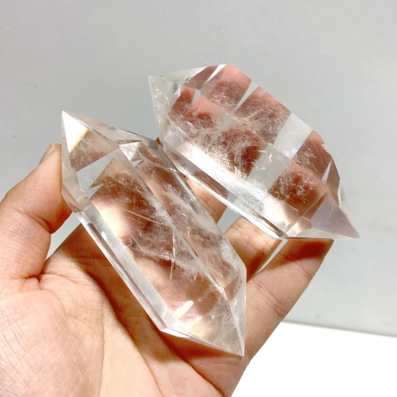 13 Pieces Clear Quartz Double Points - Image 3