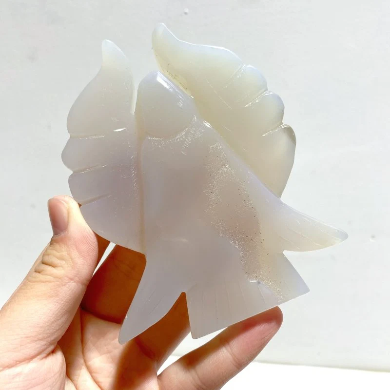 12 Pieces Geode Agate Druzy Angel Carving - Image 3