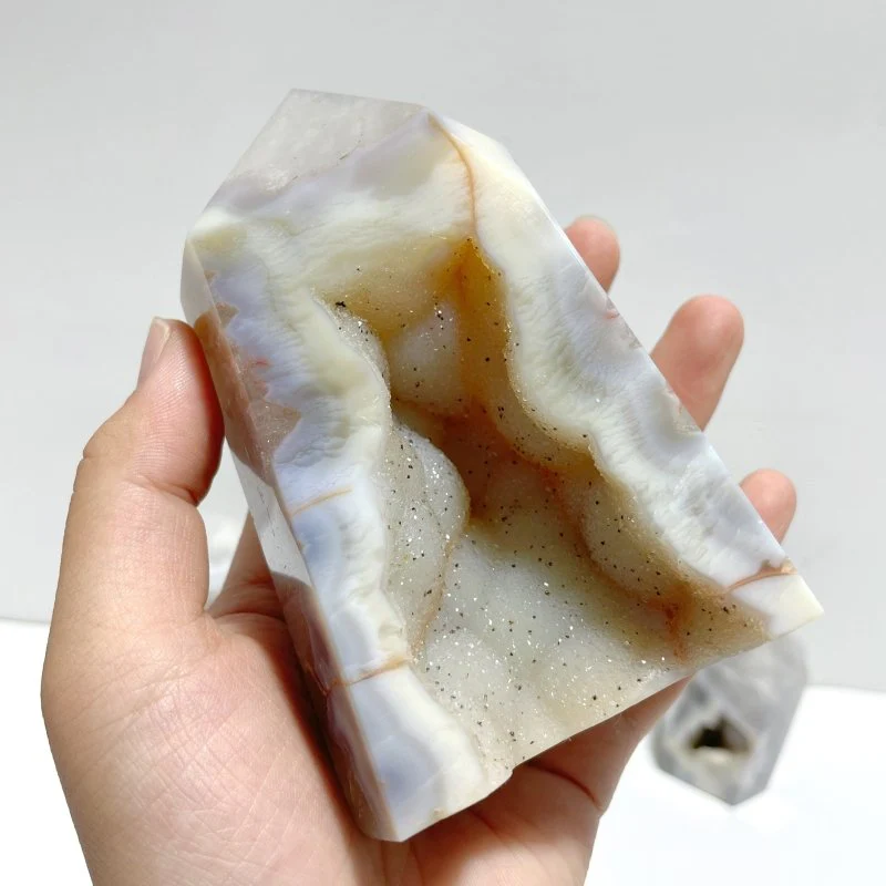 13 Pieces Geode Druzy Agate Four-sided Tower Point - Image 7
