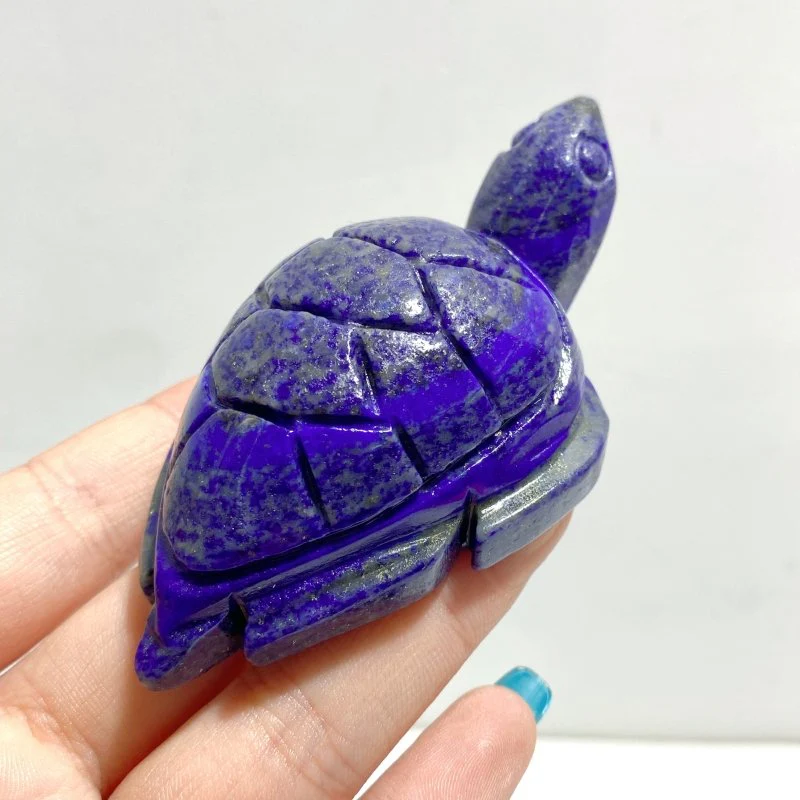 13 Pieces Lapis Lazuli Sea Turtles Carving - Image 2