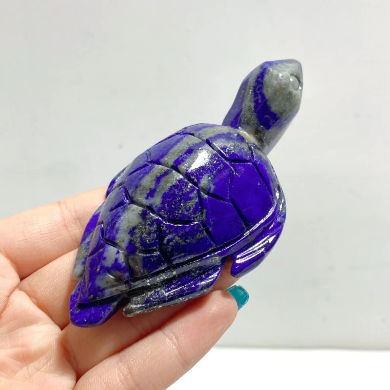 13 Pieces Lapis Lazuli Sea Turtles Carving - Image 3