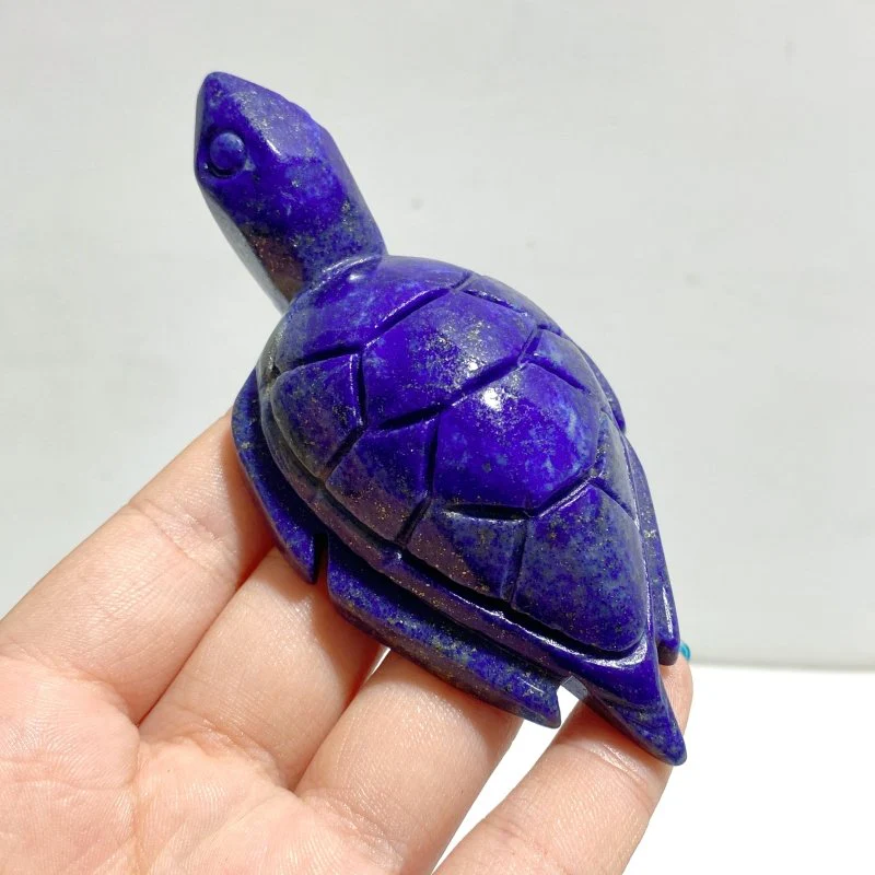13 Pieces Lapis Lazuli Sea Turtles Carving - Image 4