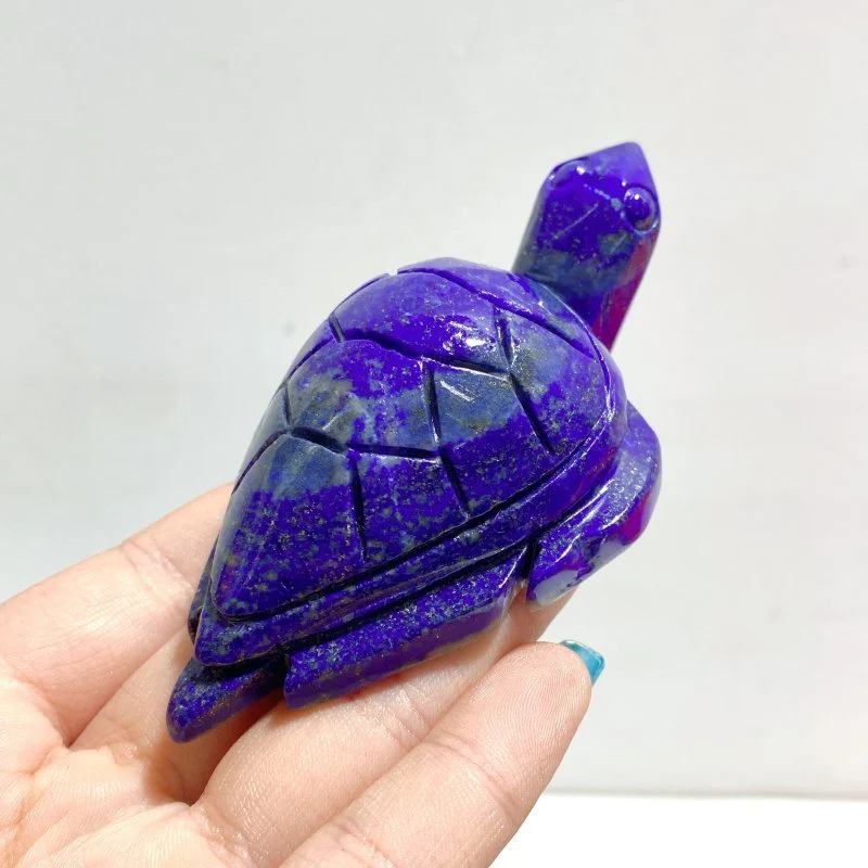 13 Pieces Lapis Lazuli Sea Turtles Carving - Image 5
