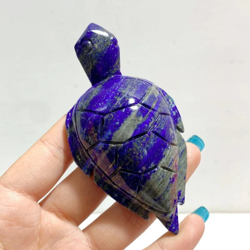 13 Pieces Lapis Lazuli Sea Turtles Carving - Image 6
