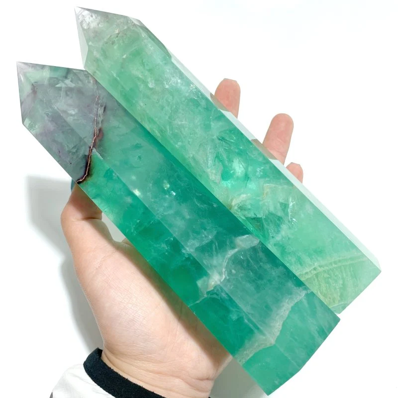 8 Pieces Large Fat Fluorite Tower - Image 4