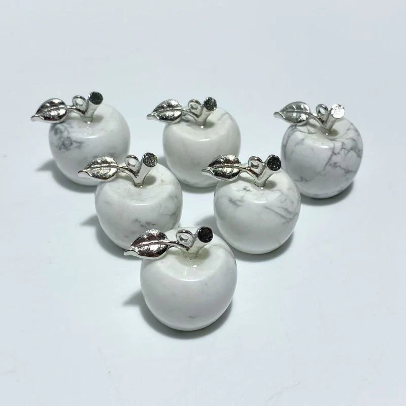14 Types Small Apple Carving Wholesale Clear Quartz Green Aventurine Lepidolite - Image 12