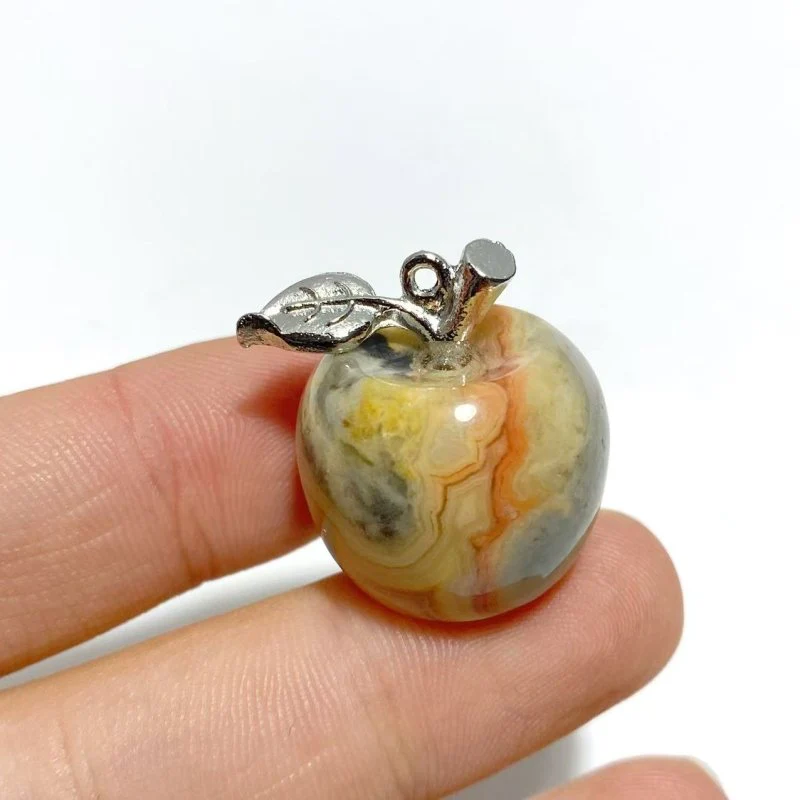 14 Types Small Apple Carving Wholesale Clear Quartz Green Aventurine Lepidolite - Image 17