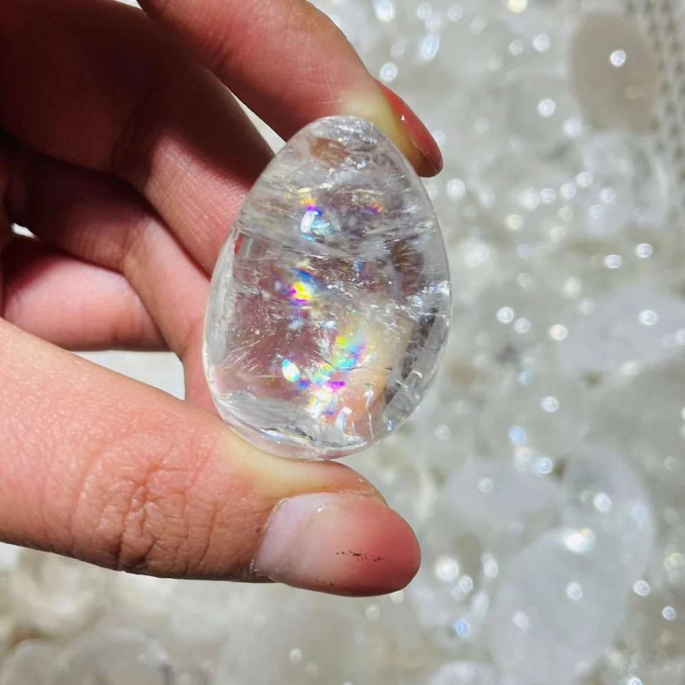 132 Pieces Rainbow Clear Quartz Tumbled - Image 5