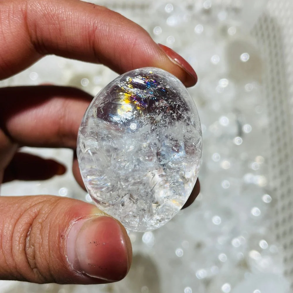 132 Pieces Rainbow Clear Quartz Tumbled - Image 6