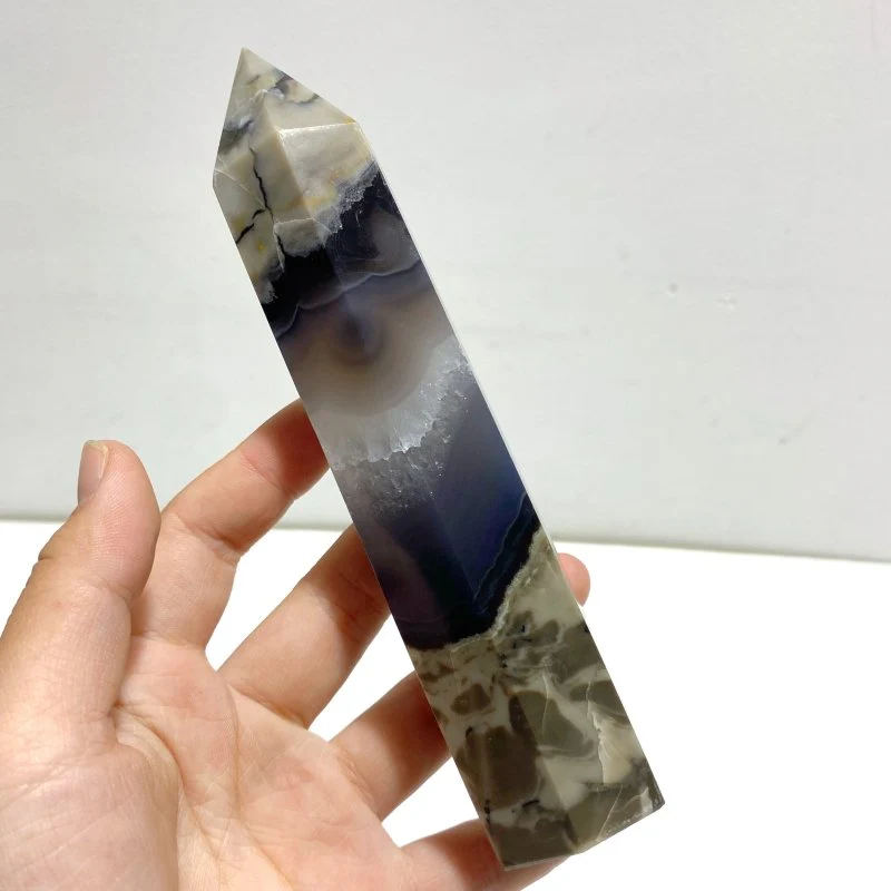 14-20CM Volcano Agate Point Wholesale (UV-Reactive) - Image 7