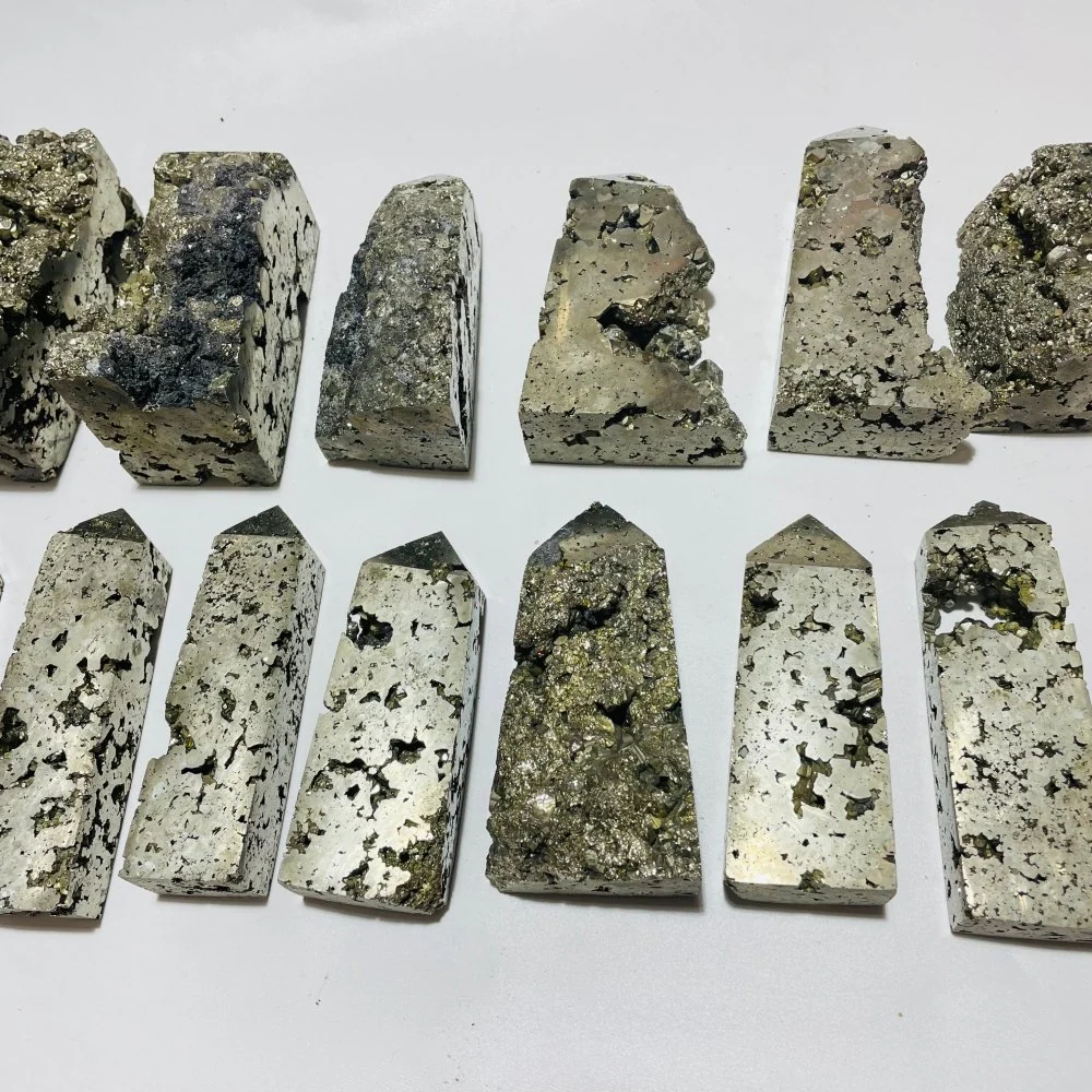 14 Pieces Pyrite Tower Points - Image 3