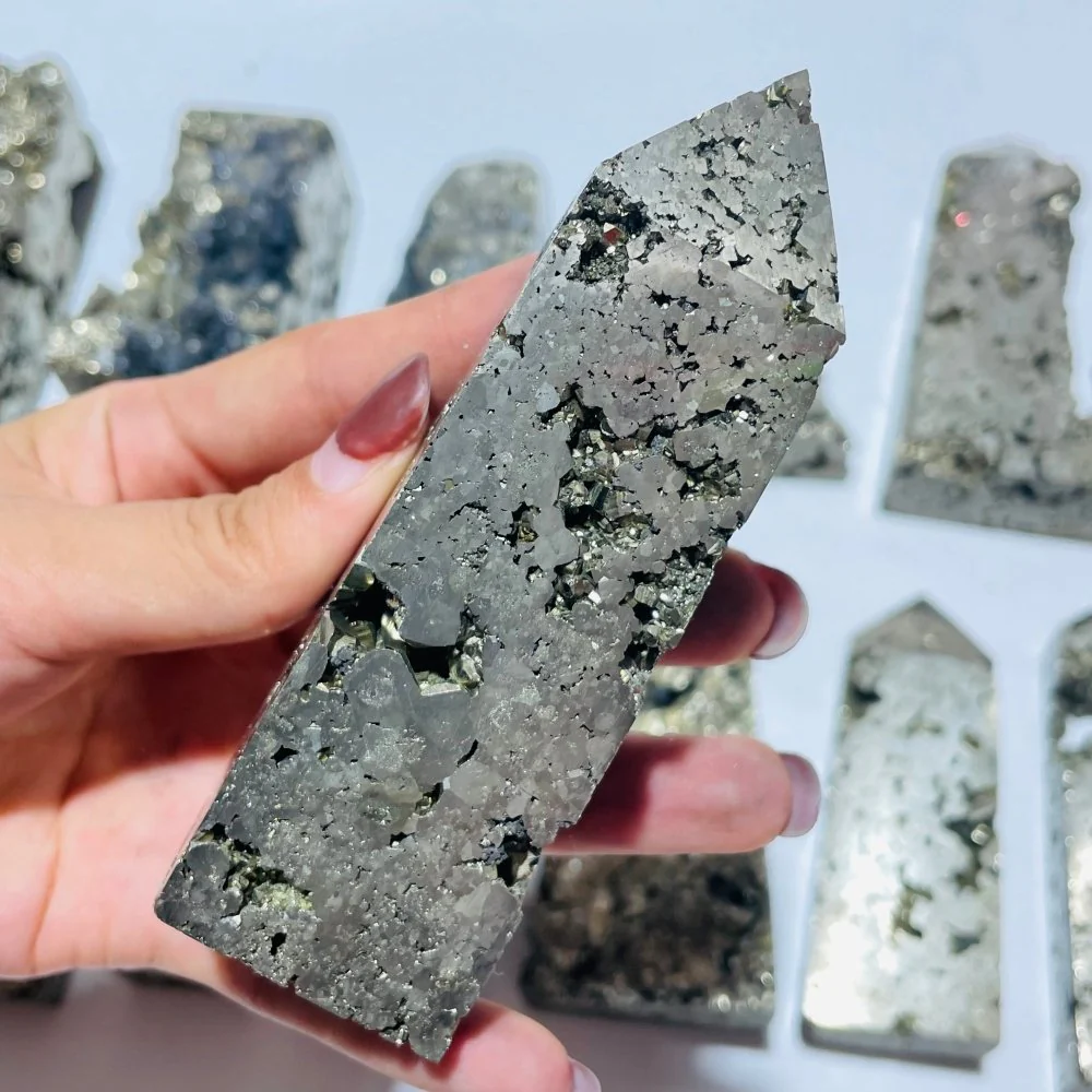 14 Pieces Pyrite Tower Points - Image 5