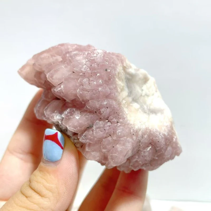 14 Pieces Raw Pink Quartz Specimen - Image 4