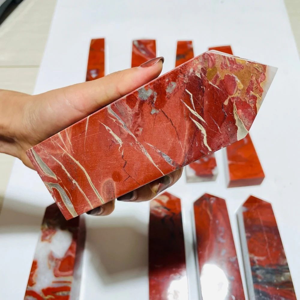 14 Pieces Red Jasper Tower Points - Image 5