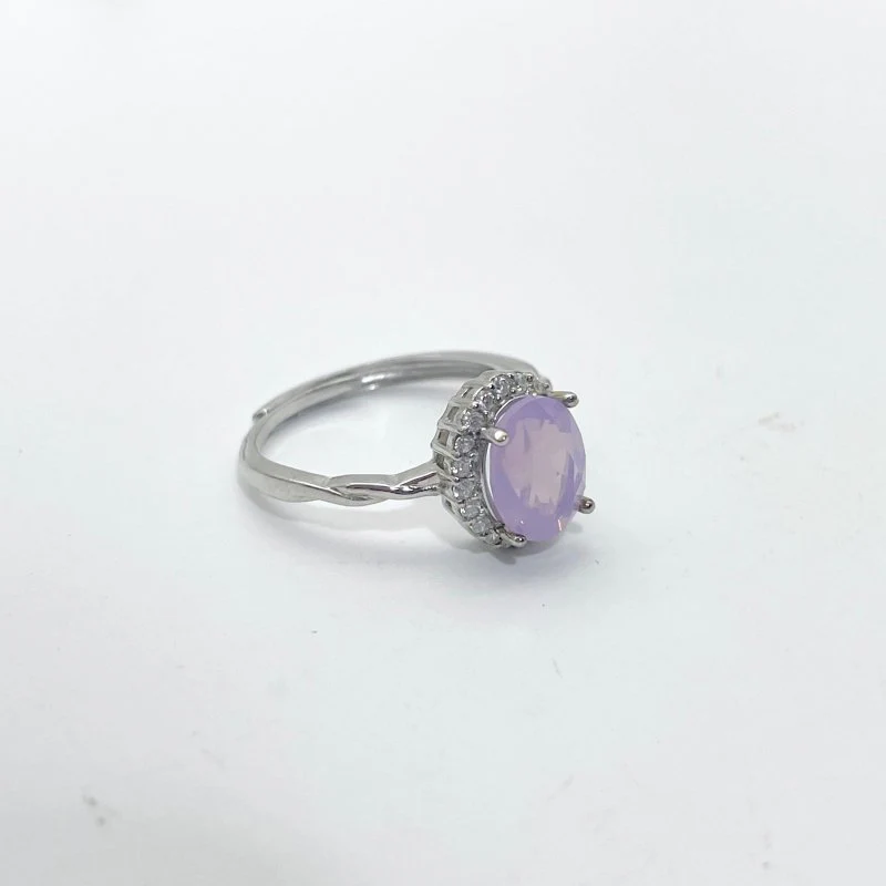 14 Pieces S925 Lavender Quartz Cut Faceted Ring Style #3 - Image 3