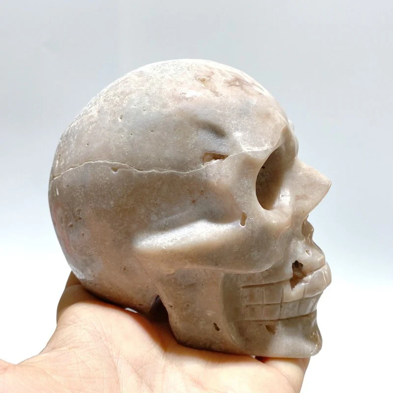 5 Pieces Sakura Agate Skull Carving Clearance - Image 5