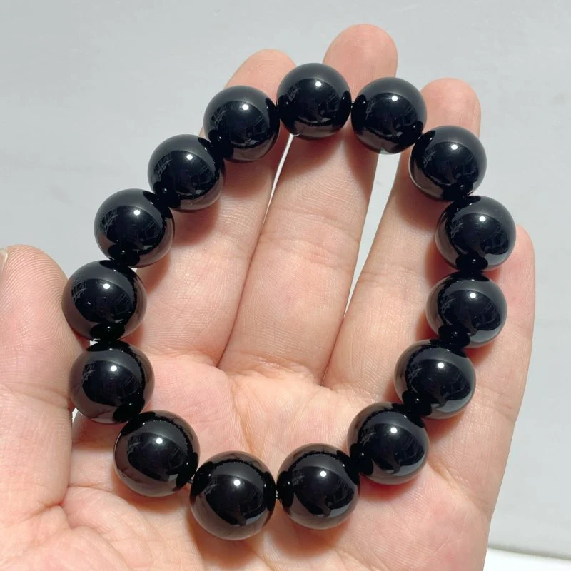14mm Black Obsidian Bracelets Wholesale - Image 4