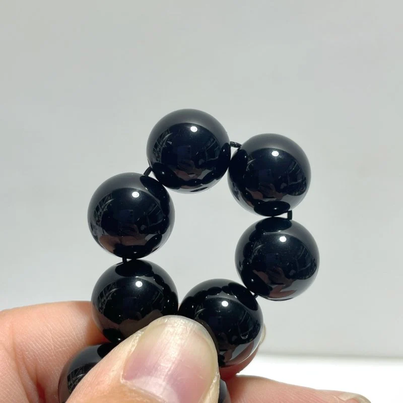 14mm Black Obsidian Bracelets Wholesale - Image 5