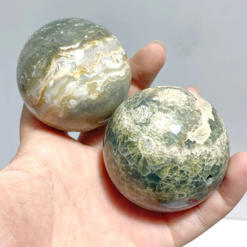 15 Pieces 6th Vein Ocean Jasper Spheres Balls - Image 7