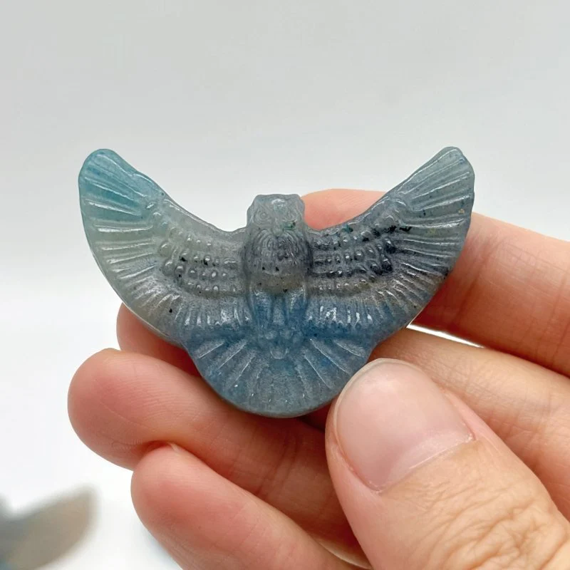 15 Pieces Trolleite Stone Owl Carving - Image 3