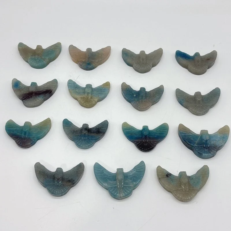 15 Pieces Trolleite Stone Owl Carving - Image 4