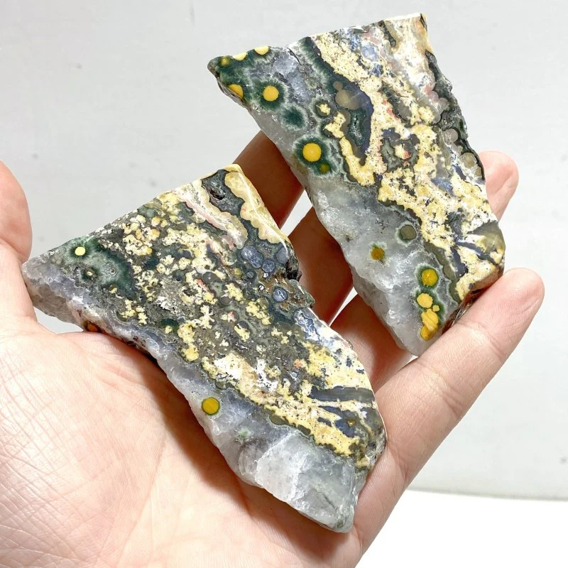 16 Pieces 8th Vein Ocean Jasper Slabs - Image 6