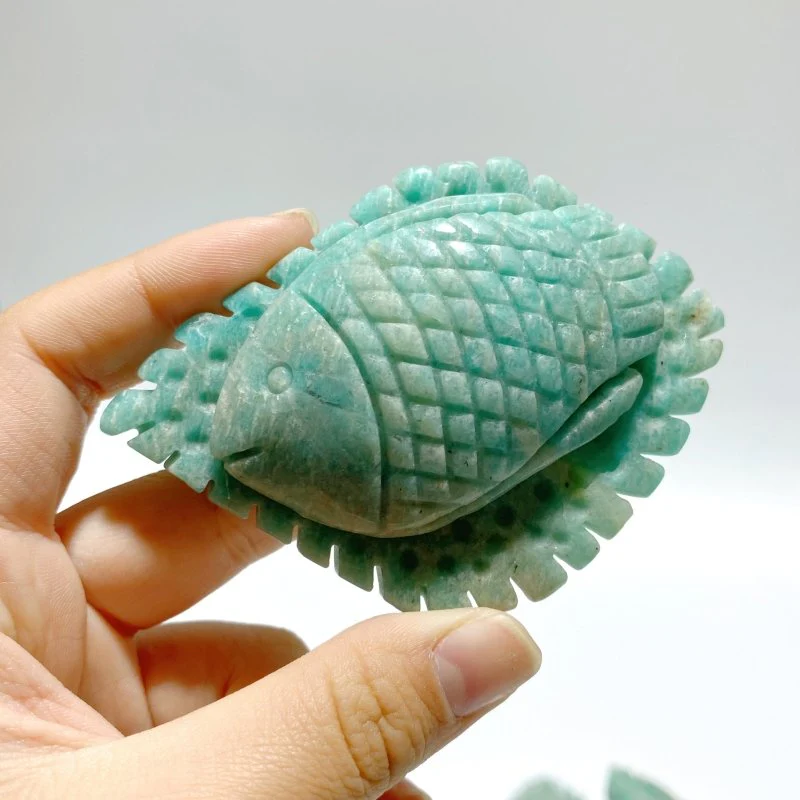 16 Pieces Amazonite Sea Animal Carving - Image 4