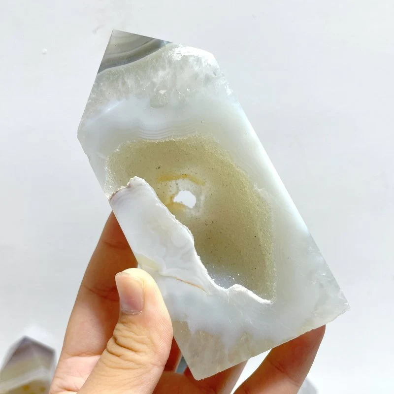 16 Pieces Geode Druzy Agate Four-sided Tower Point - Image 3