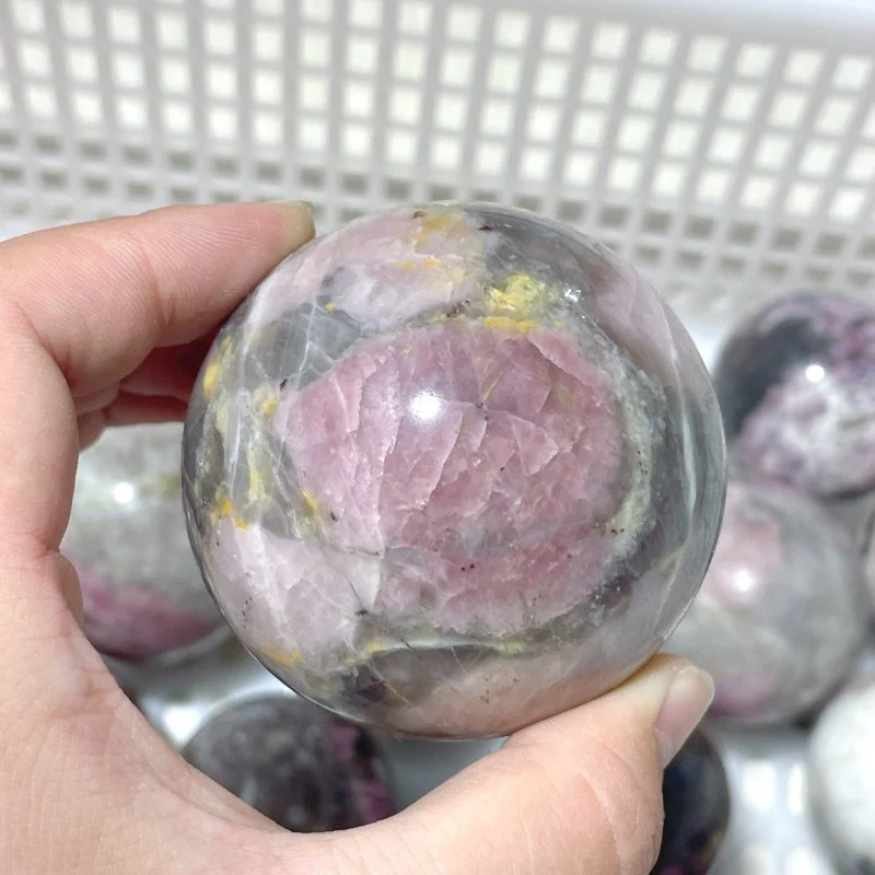 16 Pieces Pink Tourmaline Spheres Balls - Image 3
