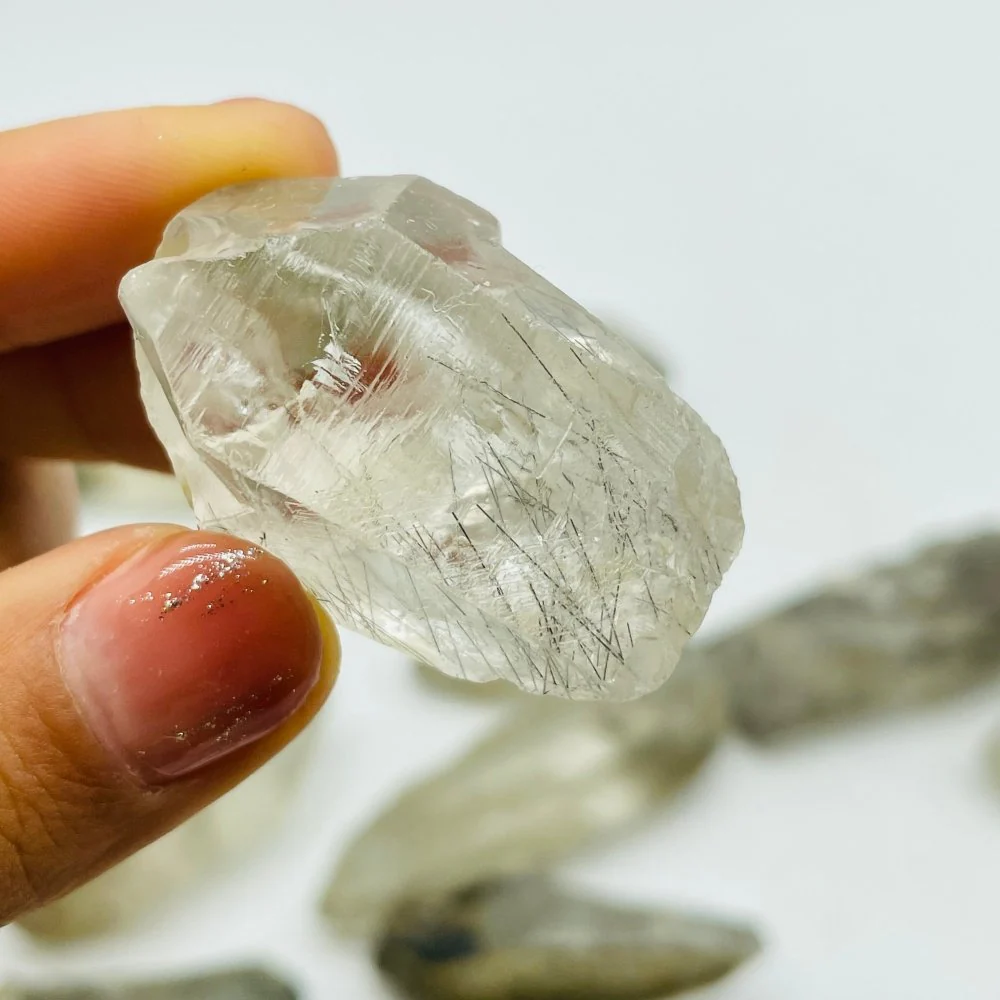 17 Pieces Raw Black Rutile Crystals - Image 6