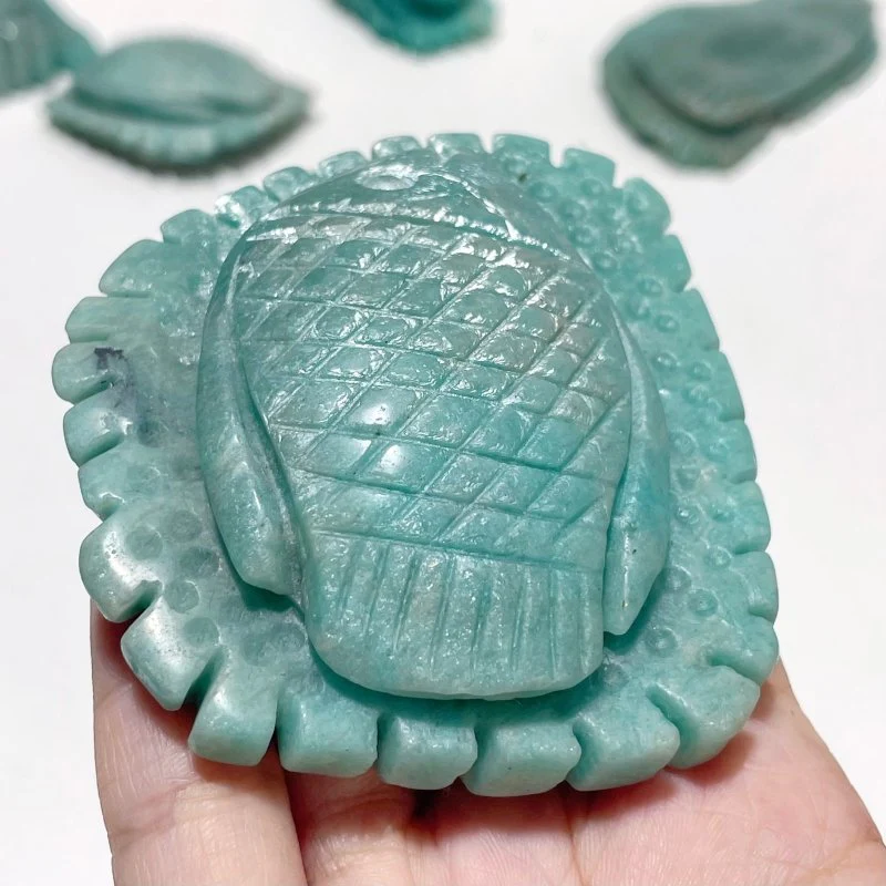 19 Pieces Beautiful Amazonite Sea Animal Carving - Image 7
