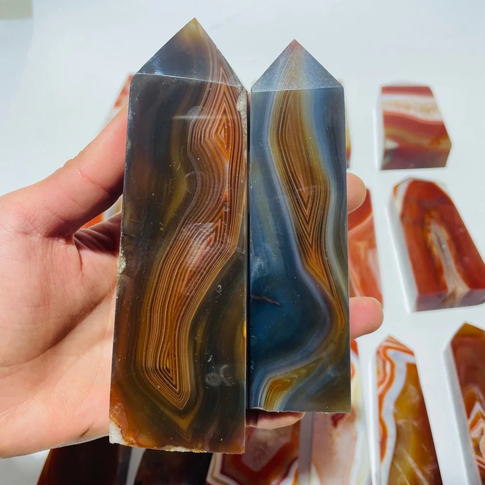 18 Pieces Fat Carnelian Tower Points - Image 2